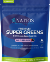 NATIOS Premium Super Greens, Lesní ovoce, 228 g